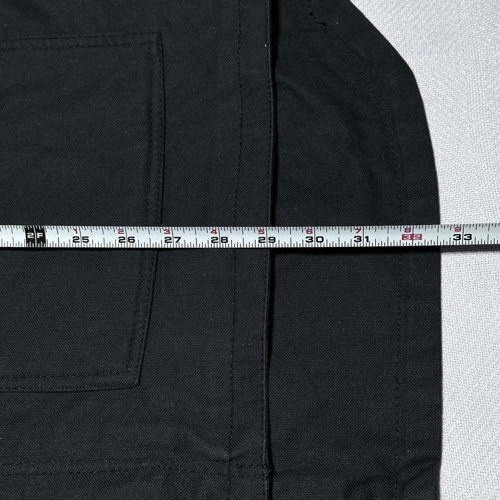Rugged Wear RW Canvas Work Jacket Mens XL Black Fleece Lined 3M Insulated Hooded - Picture 10 of 13